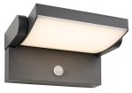 ILAS LED PIR 12,5W 750lm 3000K IP54 antracit