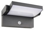 ILAS LED PIR 12,5W 750lm 3000K IP54 antracit
