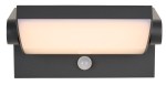 ILAS LED PIR 12,5W 750lm 3000K IP54 antracit
