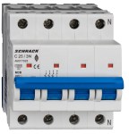 Instalační jistič AMPARO 10kA, C 25A, 3+N