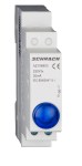 Instalační LED signálka AMPARO, modrá, 230 V AC/DC