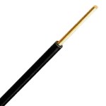 Jemný vodič s PVC izolací H05V-U 1mm2 černý