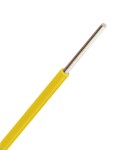 Jemný vodič s PVC izolací H05V-U 1mm2 žlutý