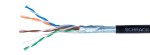 Kabel F/UTP Cat.5e AWG24/1 PE venkovní plášť černý 305m