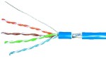 Kabel F/UTP Cat.5e AWG24/1 PVC Eca modrý 500m