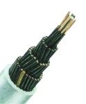 Kabel ovládací PVC YSLY-OZ 4x1,5 černé vodiče s čísly