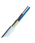 Kabel PVC (N)YM-O 2x2,5mm2, světle šedý