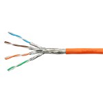 Kabel S/FTP Cat.7 1000MHz AWG23/1 LS0H B2ca 30% oranžový