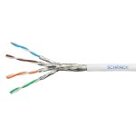 Kabel S/FTP Cat.7 1000MHz AWG23/1 LS0H Dca 40% bílý 500m