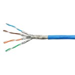 Kabel S/FTP Cat.7 1000MHz AWG23/1 LS0H Dca 40% modrý