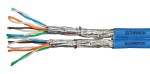 Kabel S/FTP Cat.7 1000MHz duplex 2xAWG23/1 LS0H-3 Dca modrý