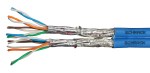 Kabel S/FTP Cat.7 1000MHz duplex 2xAWG23 LS0H Dca 40% modrý