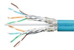 Kabel S/FTP Cat.7 1200MHz 2xAWG23 trubička LS0H-3 B2ca aqua