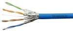 Kabel U/FTP Cat.6a 500MHz AWG23/1 LS0H Dca modrý 1000m