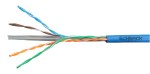 Kabel U/UTP Cat.6 300MHz AWG23/1 PVC Eca modrý 500m