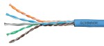 Kabel U/UTP Cat.6 300MHz AWG24/1 LS0H-3 B2ca modrý 500m