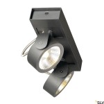 KALU LED 2 nástěnné a stropní svítidlo, černá, 3000K, 60°