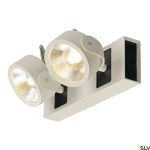 KALU LED 2 Wall and Ceiling luminaire, white/black, 3000K