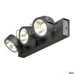 KALU LED 3 nástěnné a stropní svítidlo, černá, 3000K, 60°
