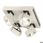 KALU LED 4 Wall and Ceiling luminaire, square, white/black