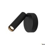 KAPRO LED, nástěnné/stropní sv., 1 spot 1x7,6W, 3K, černá