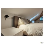 KAPRO LED, nástěnné sv. vč. vypínače, 1x7,6W, 3K, černá