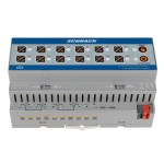 KNX Kombi. spínací a žaluziový akční člen, 12/6x230 VAC, 16A