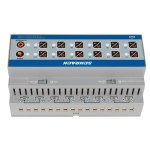 KNX Kombi. spínací a žaluziový akční člen, 12/6x230 VAC, 16A