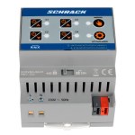 KNX Kombi. spínací a žaluziový akční člen, 4/2x230 VAC, 16A