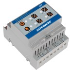 KNX Kombi. spínací a žaluziový akční člen, 4/2x230 VAC, 16A