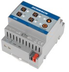 KNX Kombi. spínací a žaluziový akční člen, 4/2x230 VAC, 16A