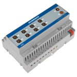 KNX Kombi. spínací a žaluziový akční člen, 8/4x230 VAC, 16A