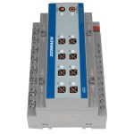 KNX Kombi. spínací a žaluziový akční člen, 8/4x230 VAC, 16A