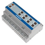 KNX Kombi. spínací a žaluziový akční člen, 8/4x230 VAC, 16A