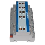 KNX Kombi. spínací a žaluziový akční člen, 8/4x230 VAC, 16A