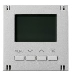 KNX Nástěnný regulátor teploty digitální, VISIO 50, stříbrný