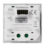 KNX Nástěnný tl. panel 1násobný s LED, VISIO 50, antracit