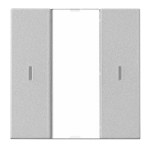 KNX Nástěnný tl. panel 1násobný s LED, VISIO 50, stříbrný