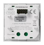 KNX Nástěnný tl. panel 1násobný s LED, VISIO 50, stříbrný