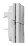 KNX Nástěnný tl. panel 2násobný s LED, VISIO 50, stříbrný
