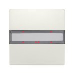 KNX Nástěnný tl. panel s LED, 1násobný DELTA style, bílý