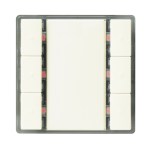 KNX Nástěnný tl. panel s LED a TČ, 3násobný I-SYSTEM, bílý