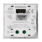 KNX Nástěnný tlačítkový panel 1násobný s LED, VISIO 50, bílý