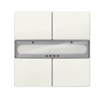 KNX Nástěnný tlačítkový panel, 2násobný DELTA style, bílý