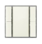 KNX Nástěnný tlačítkový panel, 2násobný I-SYSTEM, bílý