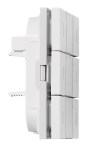 KNX Nástěnný tlačítkový panel 3násobný s LED, VISIO 50, bílý
