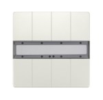 KNX Nástěnný tlačítkový panel, 4násobný DELTA style, bílý