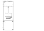 Konstrukce elektroměrová 1-18, 1-řadá, plastové panely