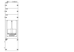 Konstrukce elektroměrová 1-24, 1-řadá, plastové panely