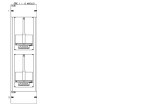 Konstrukce elektroměrová 1-24, 2-řadá, plastové panely